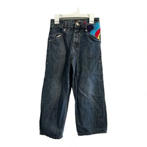 Vintage COOGI Colorful Embroidered Boys Denim Jeans // size 7X